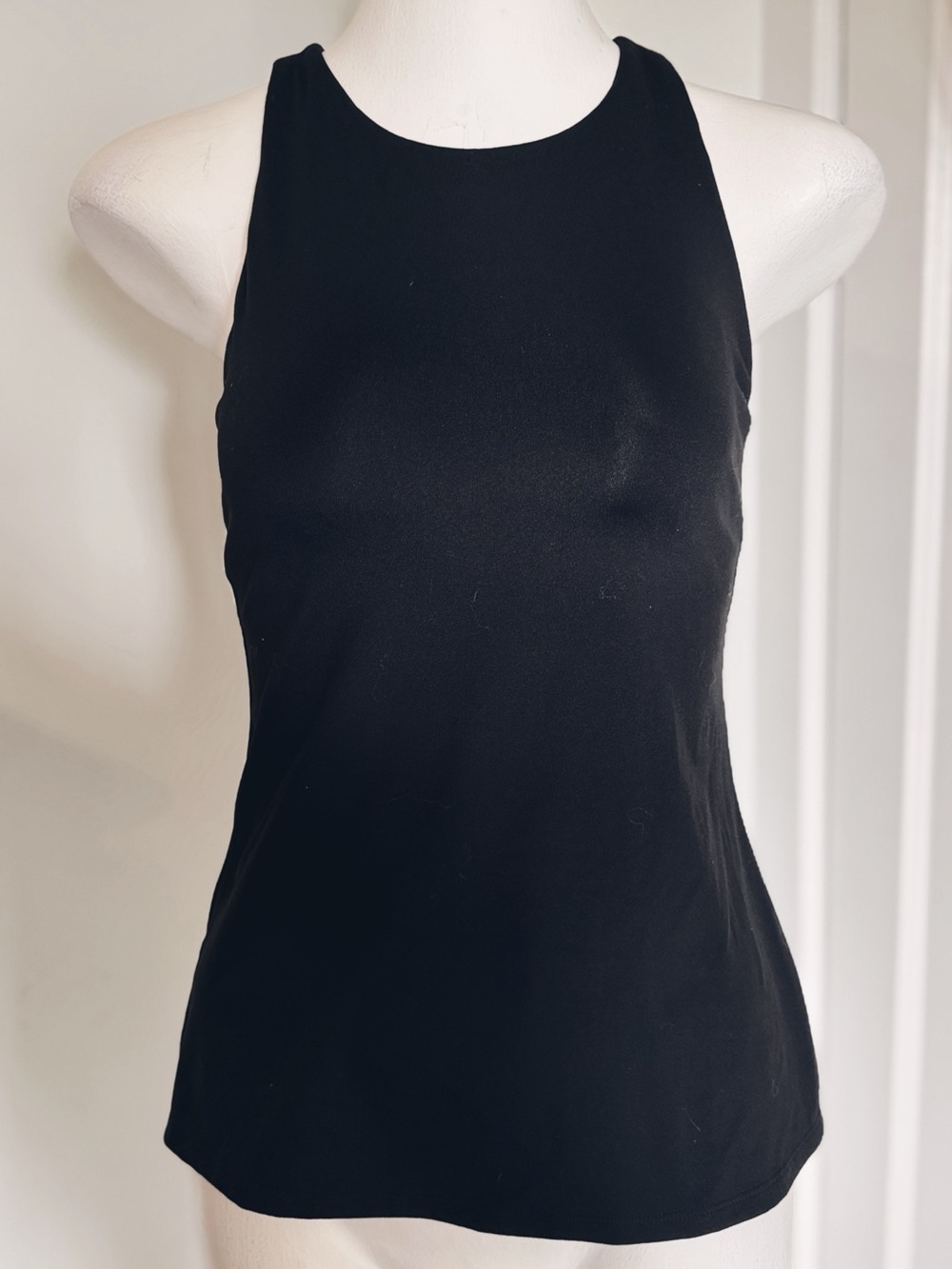 Old Navy Active PowerSoft Black Strappy Racerback Workout Tank Top Small
